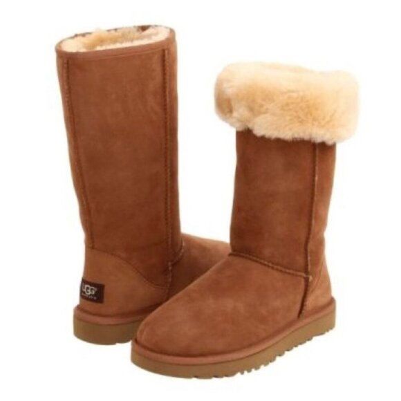 UGG Classic Tall Chestnut Boots Size Women's 10 - Picture 1 of 11